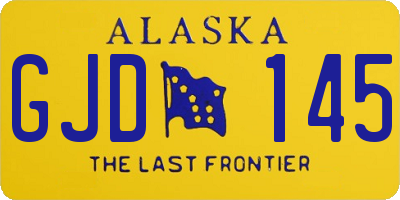 AK license plate GJD145