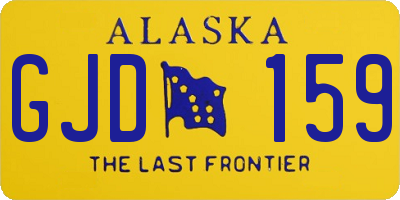AK license plate GJD159