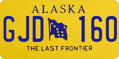 AK license plate GJD160