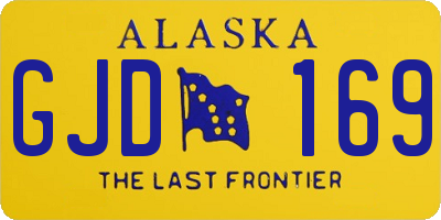 AK license plate GJD169