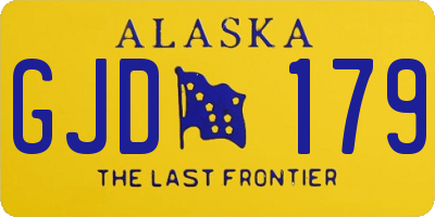 AK license plate GJD179
