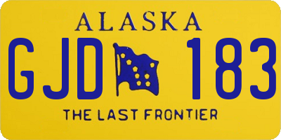 AK license plate GJD183