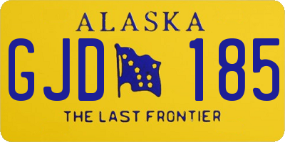 AK license plate GJD185