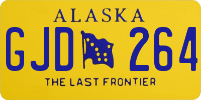 AK license plate GJD264