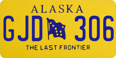 AK license plate GJD306