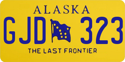 AK license plate GJD323