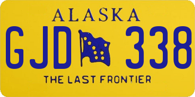 AK license plate GJD338