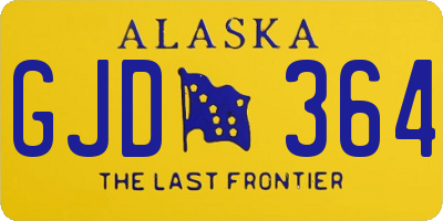 AK license plate GJD364