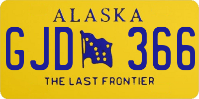 AK license plate GJD366