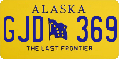 AK license plate GJD369