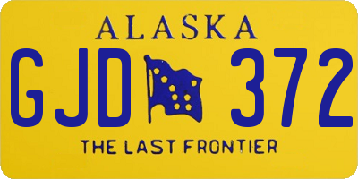 AK license plate GJD372