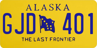 AK license plate GJD401