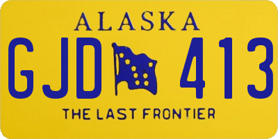 AK license plate GJD413