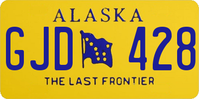 AK license plate GJD428
