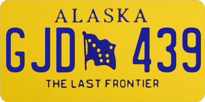 AK license plate GJD439