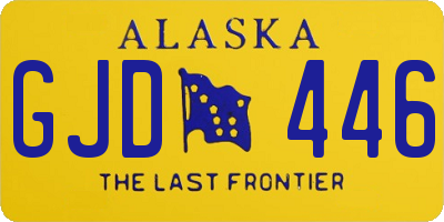 AK license plate GJD446