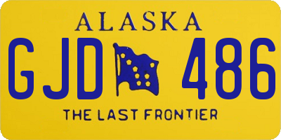 AK license plate GJD486