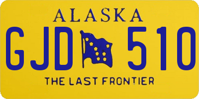 AK license plate GJD510