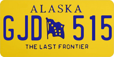 AK license plate GJD515