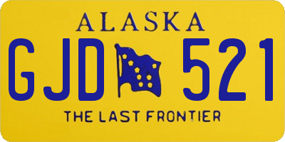 AK license plate GJD521