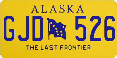 AK license plate GJD526
