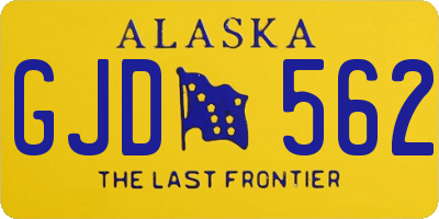 AK license plate GJD562