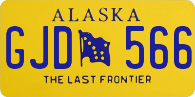 AK license plate GJD566