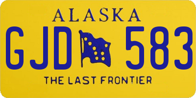 AK license plate GJD583