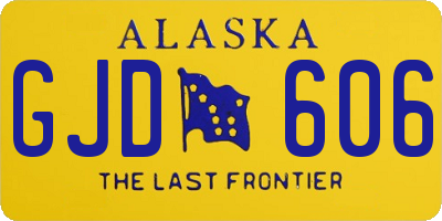 AK license plate GJD606