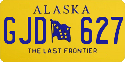AK license plate GJD627
