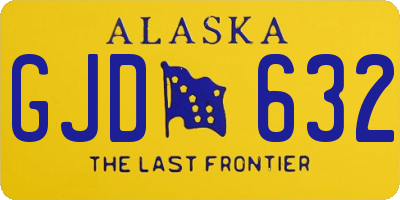 AK license plate GJD632