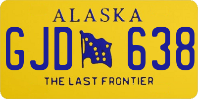 AK license plate GJD638