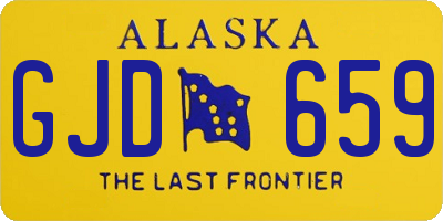 AK license plate GJD659