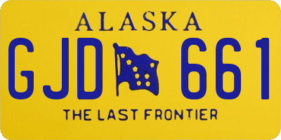 AK license plate GJD661