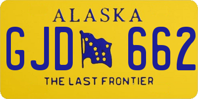 AK license plate GJD662