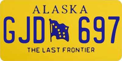 AK license plate GJD697
