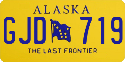 AK license plate GJD719