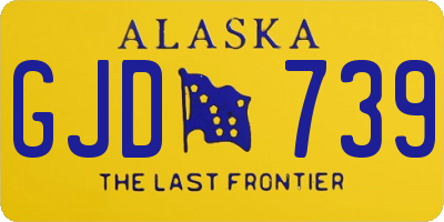 AK license plate GJD739