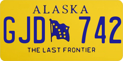 AK license plate GJD742