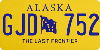 AK license plate GJD752