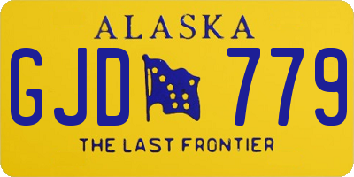 AK license plate GJD779
