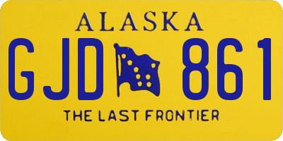 AK license plate GJD861