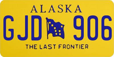 AK license plate GJD906