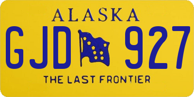 AK license plate GJD927