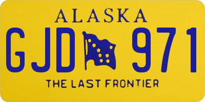 AK license plate GJD971