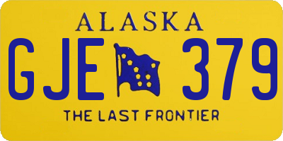 AK license plate GJE379