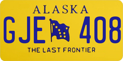 AK license plate GJE408