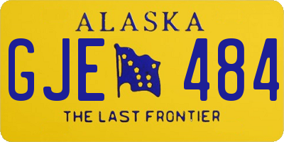 AK license plate GJE484