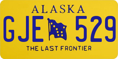 AK license plate GJE529