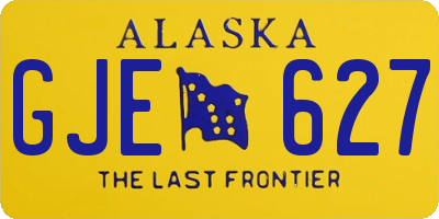 AK license plate GJE627
